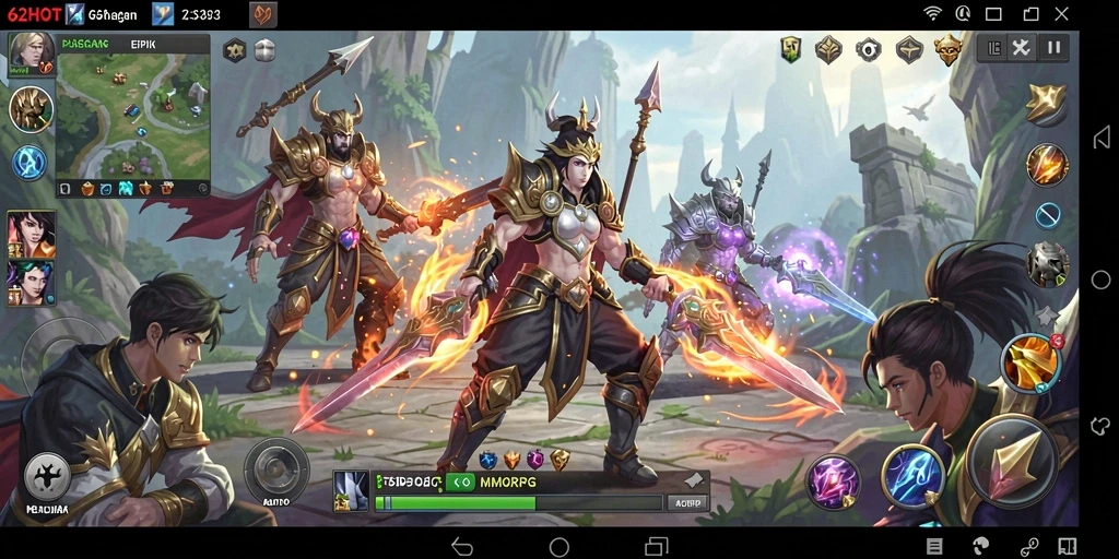 Gameplay epik dengan petualangan seru di 62HOT.