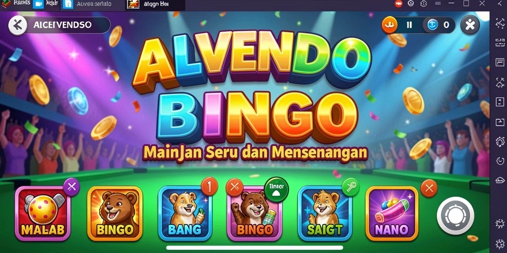 Screenshot ALVENDO menampilkan pemain bersaing dalam permainan Bingo.