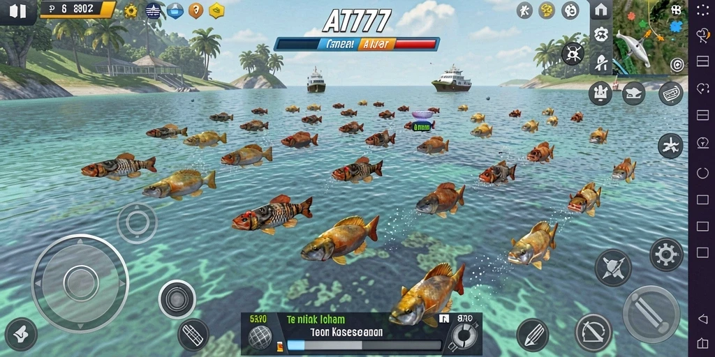 Tampilan gameplay AT777 yang menarik dan penuh aksi Tembak Ikan.