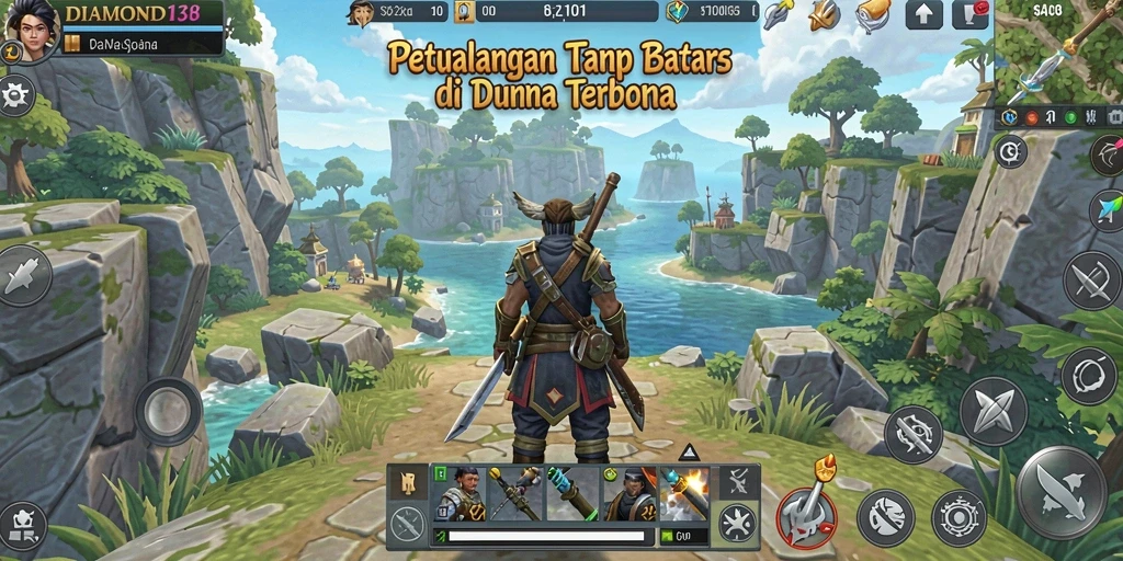 Screenshot DIAMOND138 menunjukkan dunia terbuka yang memukau dan interaksi pemainan yang menarik.