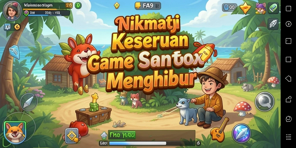 Tampilan gameplay FA99 yang menarik dan menghibur dengan warna-warna cerah.
