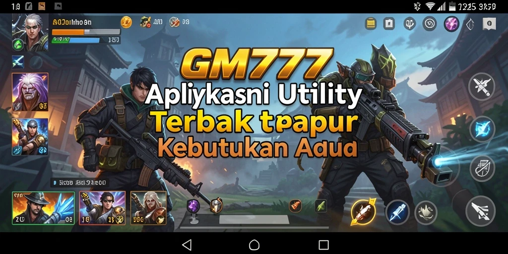 Screenshot utama GM777 yang menunjukkan fungsi-fungsi Utility.