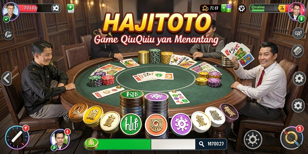 Screenshot menunjukkan gameplay seru di HAJITOTO.