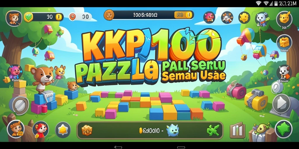Tampilan gameplay KPK100 yang menarik dan penuh teka-teki.