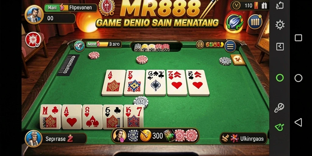 Tampilan gameplay seru di game Domino MR888.