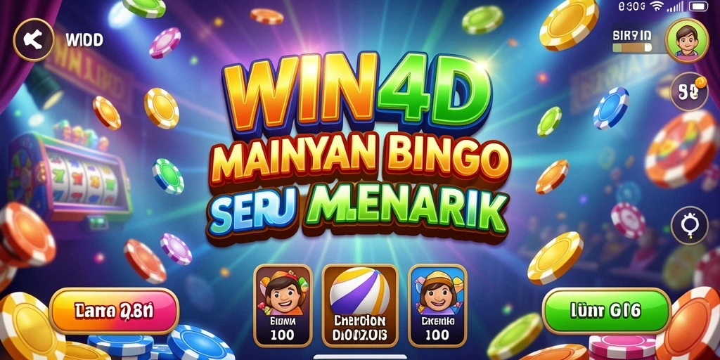 Tangkapan layar permainan Bingo di WIN4D yang menampilkan momen seru.